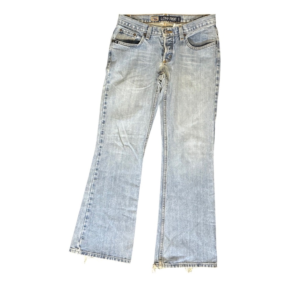 Cruel Girl Low Rise Slim Jeans Womens 7R Light Blue Distressed Denim CB88153071